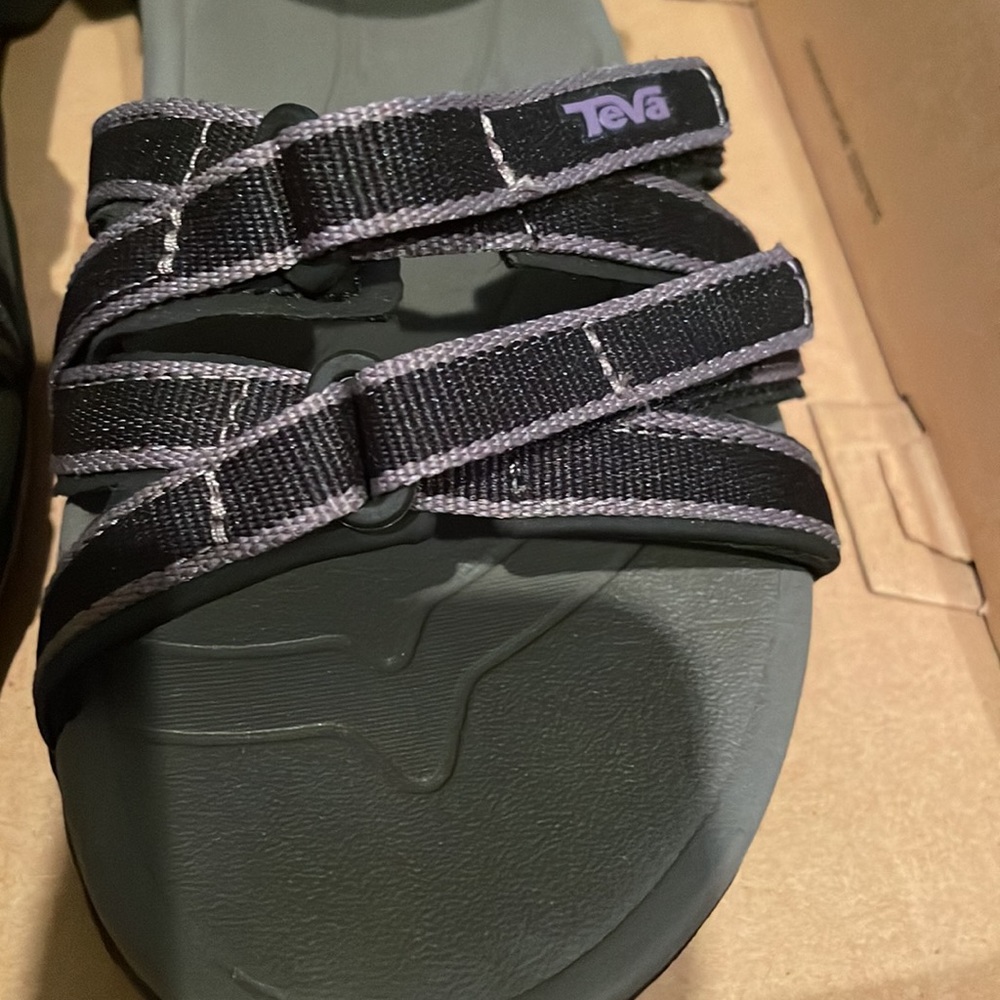 Teva Verra Black/Grey Sport Sandals Size 8 - Picture 7 of 8